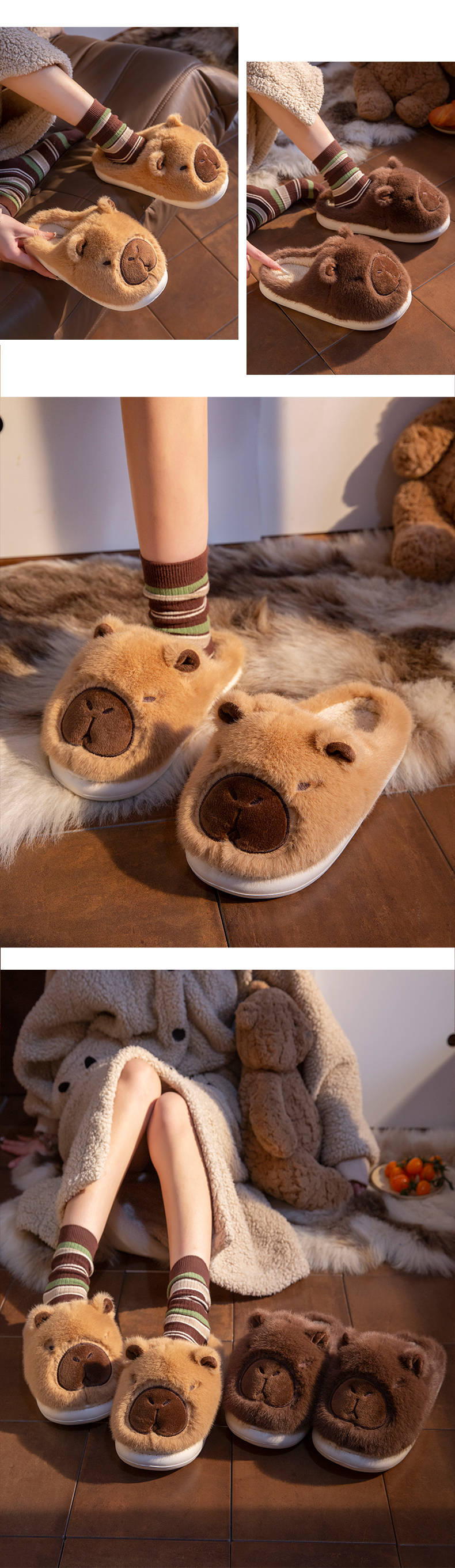 Capybara Slippers for Indoors!