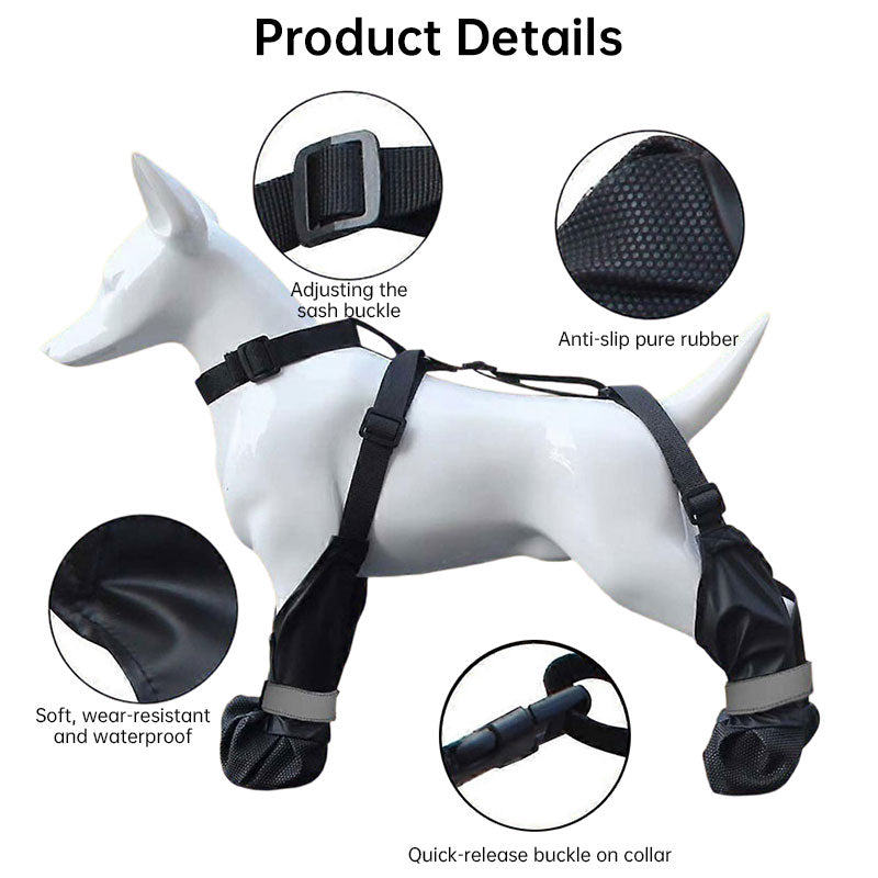 Suspender Dog Boots for all size dogs
