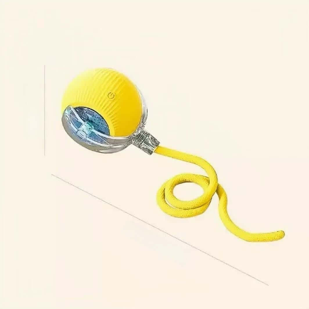 yellow automatic cat toy