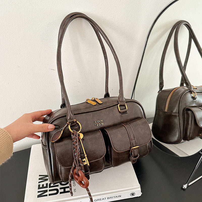 brown retro styled bag