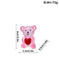 pink resin bear ornament
