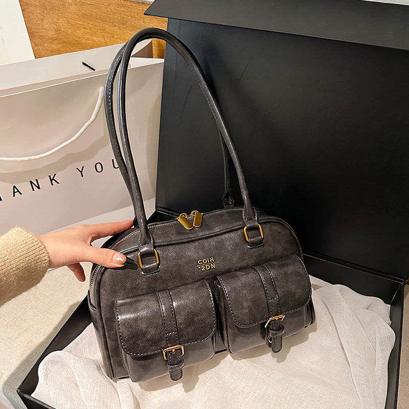 brown retro styled bag