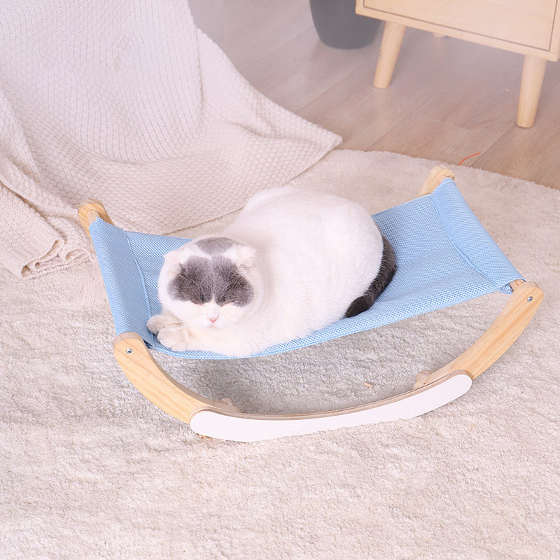 blue hammock/rocking chair