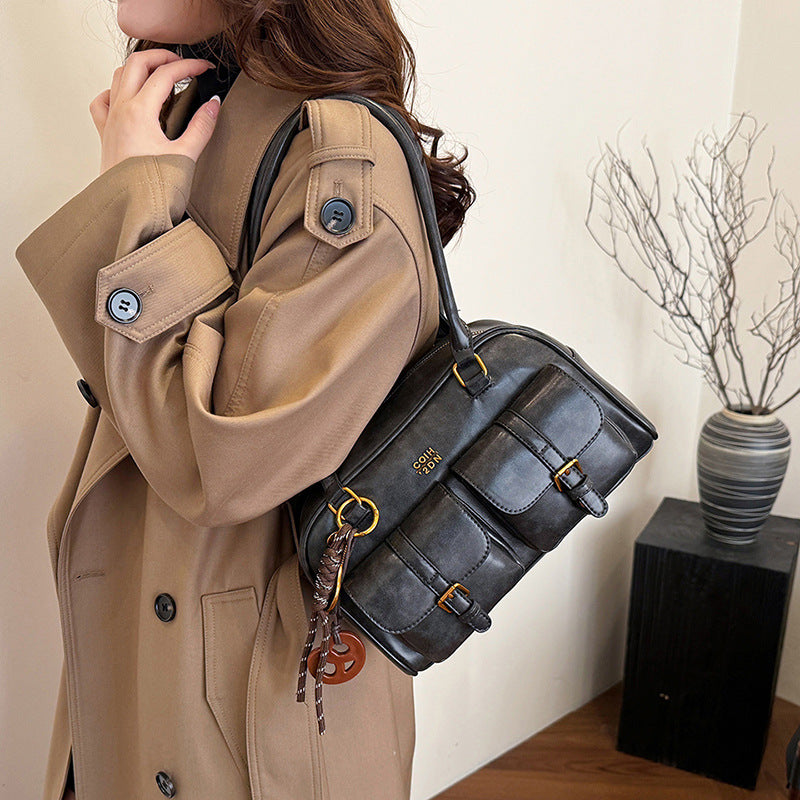 brown retro styled bag