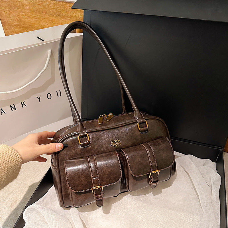 brown retro styled bag