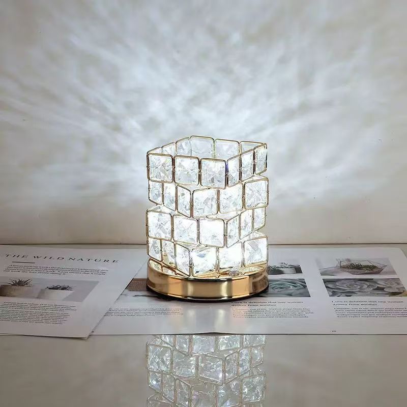 white crystal night light