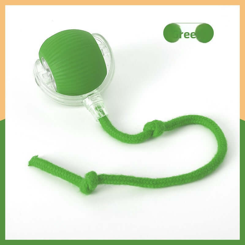 green automatic cat toy